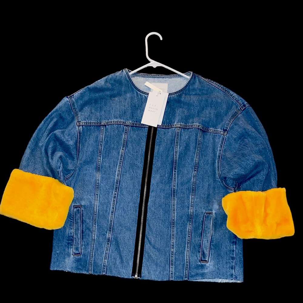 Faux fur Zara TRF jacket